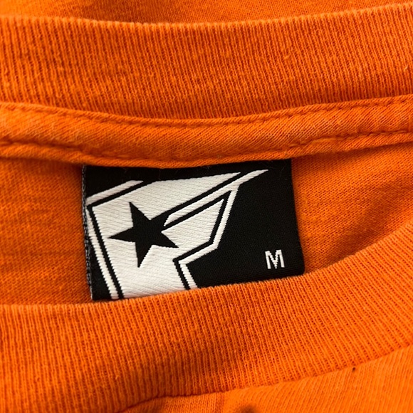 Famous Stars and Straps Shirt Men Medium Orange Graphic Short Sleeve Tee Casual - Picture 3 of 12